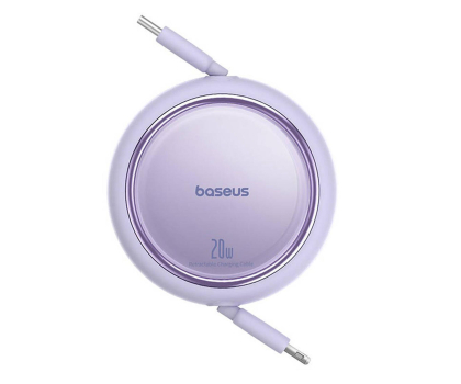 Kabel BASEUS Free2Pull Retractable Cable C to iP 20W 1m Purple P10364501511-00